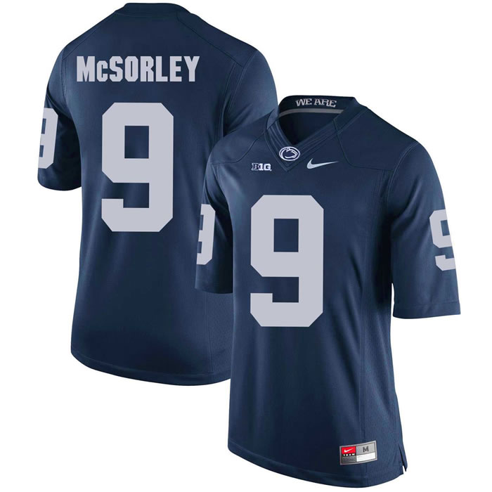 Penn State Nittany Lions #9 Trace McSorley Navy College Football Jersey